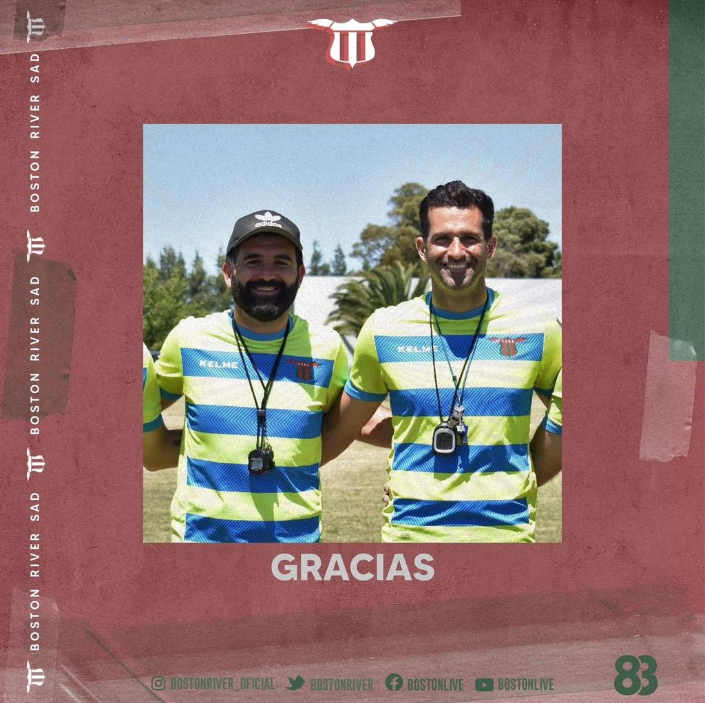 bostonriver's tweet photo. #ElSastre🟩🟥
¡SIEMPRE SU CASA!
BOSTON RIVER agradece el trabajo de @elfanta1975 y @manologs9, excelentes profesionales y mejores personas, durante su pasaje por la institución.
Dejan muchas enseñanzas a nuestros juveniles.
Lo mejor para ambos... 
¡El Boston será siempre su casa! https://t.co/A4dGT7kXQf