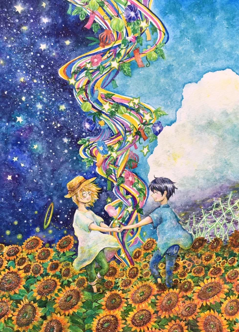 #2022年年末に今年まだ出会ってない作品に出会うタグ
透明水彩で絵描いたり、漫画をデジタルで描いたりな創作してます。魔法とか不思議とか画家とかの愛と笑いの創作物語が好きな方は出会ってくれたら楽しいかもです。だいたい毎日描いてます。 