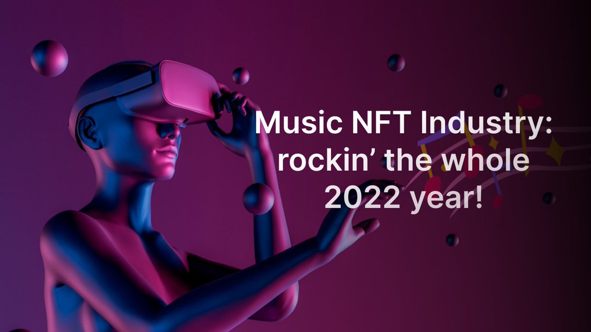 aloxtoken's tweet image. 💫Music NFTs: #Rocking all year!

2022 has been a real slump for the #crypto market. But one #blockchain industry remains bullish —🎶#NFT music.

#Music #NFTs are gaining whopping incomes and worldwide popularity. Learn how it was in 2022:

👉blockster.com/music-nft-indu…