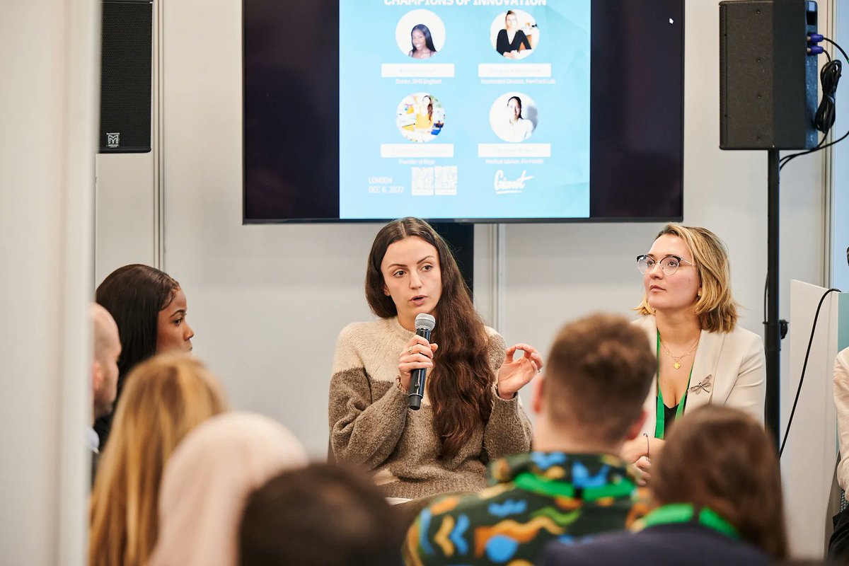 A huge ‘thank you’ to one of our speakers Valentina Milanova, Founder @MeetDaye at #GIANT2022 in London on 6-7 Dec. We have heard more about unlocking #innovation in the #womenshealth #technology space. Hope you'll join us at the GIANT Health Event 2023👉giant.health