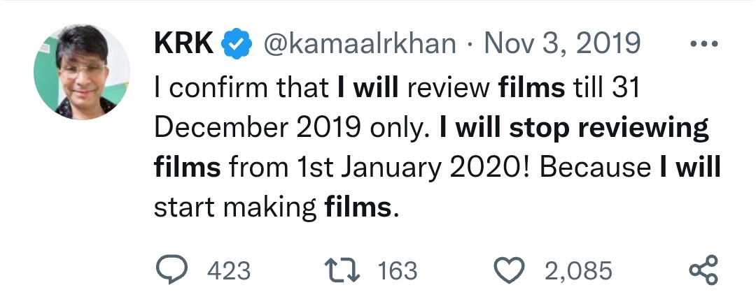 ajaypal_king's tweet photo. @kamaalrkhan Relax guys ye ch*ya bana rha h 2015 se 😂😂😂 https://t.co/0KFzrzBaBk