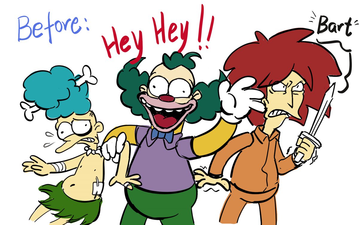 Wei_Smiler's tweet photo. 唉 是我最喜欢的三人组    
什么时候才能有真正的三人互动呢
#TheSimpsons 
#KrustyTheClown
#SideshowMel
#SideshowBob https://t.co/GKme5e7Z4a