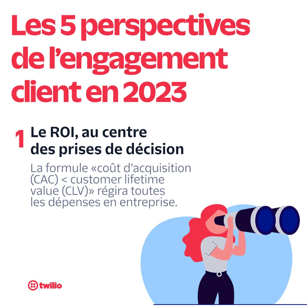 TwilioFR's tweet photo. Face aux difficultés économiques liées à l'#inflation, les #entreprises doivent revoir leurs stratégies.
Découvrez les perspectives pour le secteur de l’#EngagementClient en 2023 selon Twilio ⬇️ https://t.co/BdCWlMqa3t