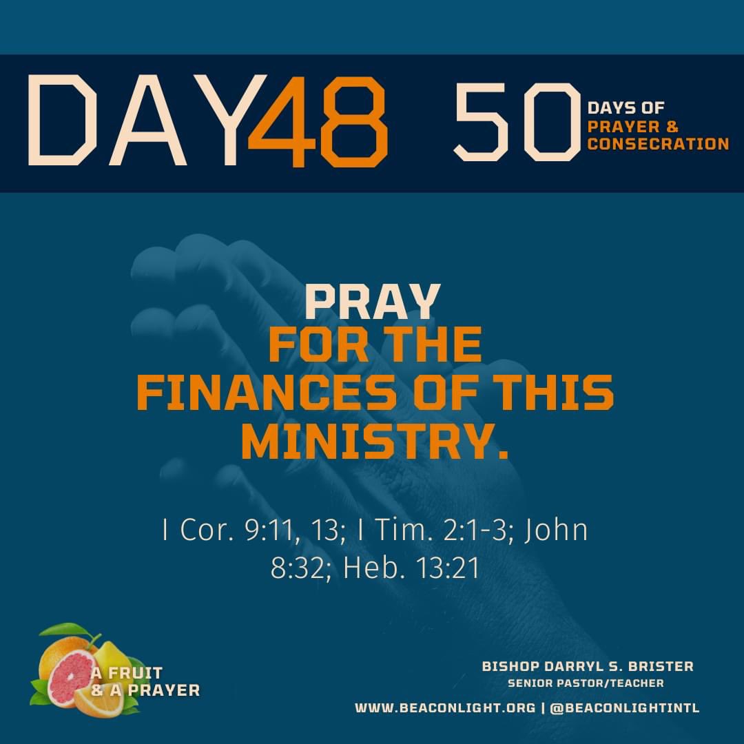 God1stcf_'s tweet photo. Day # 48
Pray for the finances of this ministry.
(I Cor. 9:11, 13; I Tim. 2:1-3; John 8:32; Heb. 13:21) #GodFirst #AFruitNAPrayer 🍍🍎🍇🍓🍉🍊🍌 https://t.co/SJePhlz1U7
