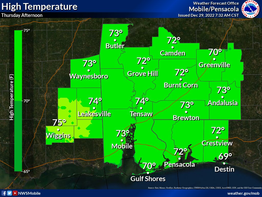 NWS Mobile on Twitter "🌡️ 12/29 FORECAST UPDATE Temperatures continue