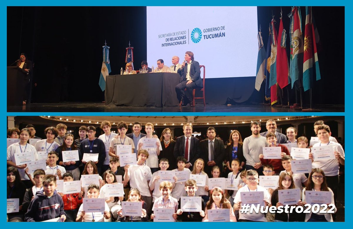 SERIE_Tucuman's tweet photo. #Nuestro2022 🥂
Seguimos repasando objetivos cumplidos en este 2022, y entre éstos destacamos que Tucumán fue sede de la Olimpíada Matemática #ATACALAR, la competición internacional que reunió más de 300 estudiantes de 5 provincias argentinas y de la región chilena de Atacama 🇨🇱. https://t.co/VnAm2PbbMX