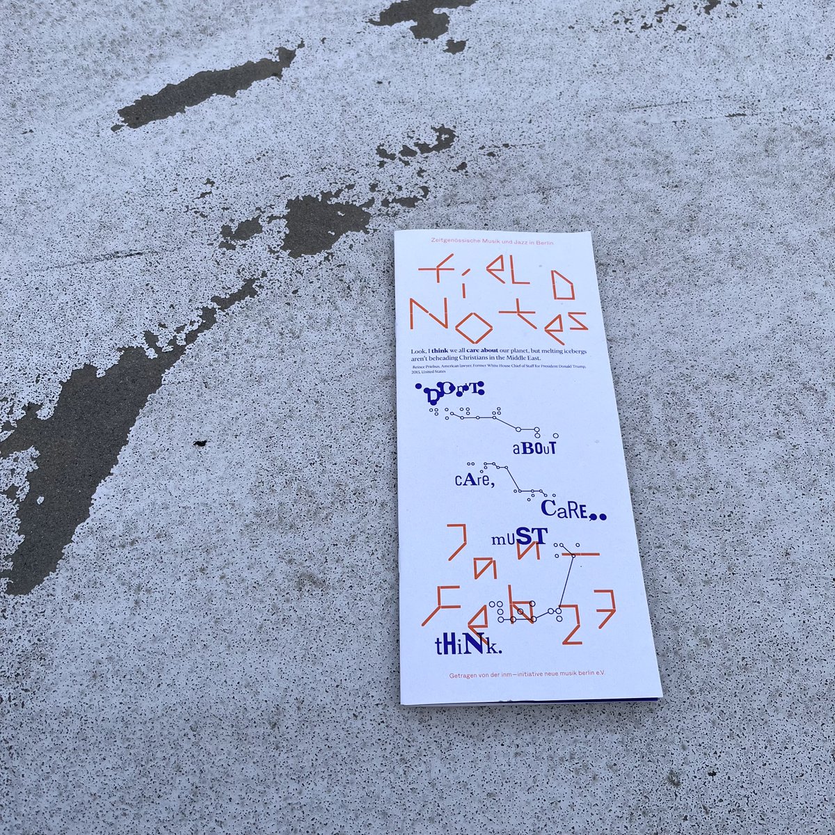 Unsere 30. Ausgabe ist da!
Gedruckt und online -&gt; linktr.ee/fieldnotes

Ps: Ihr könnt das Heft kostenfrei abonnieren. Tell your friends!

#fieldnotesberlin