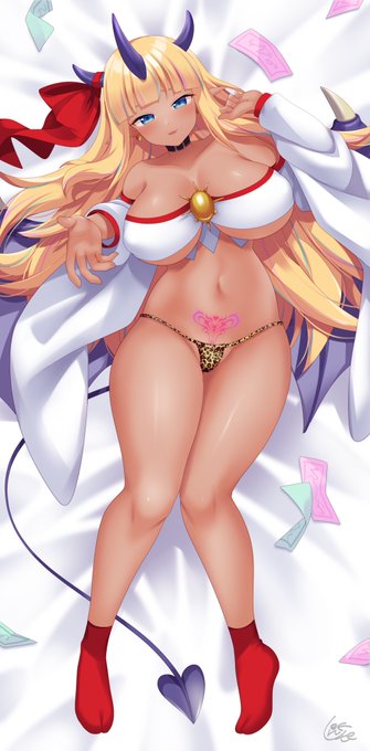 skebにて巫女淫魔のハツネさんを描かせていただきました〜!ありがとうございました❤️⛩️ 