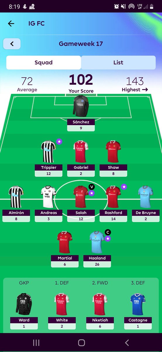 _HakunaaMatata's tweet photo. @OfficialFPL First time making 3 digits 🙌💯 https://t.co/INX2QWNubm