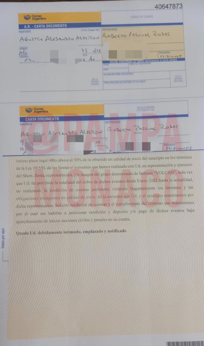 pampamonaco's tweet photo. Denunciaron a Roberto Edgar, cantante y lider de Volcan. Agustin Almirón, socio de Edgar, asegura que le debe la mitad de las ganancias del grupo desde enero de 2021 https://t.co/SUyyRCMqB3