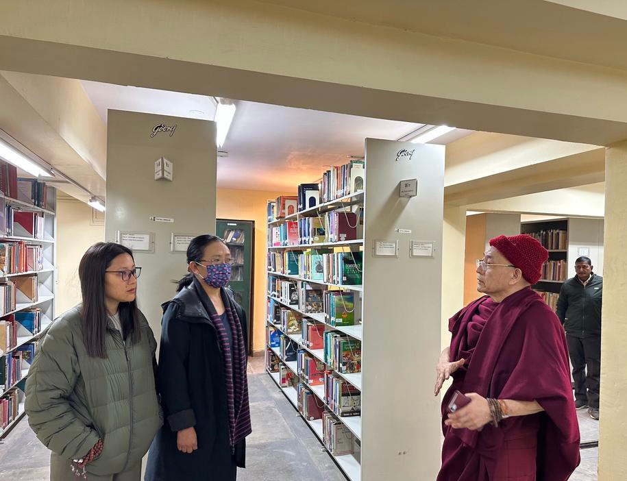 Tibparliament's tweet photo. Parliamentarians Tsering Lhamo and Tenzin Choezin, on 25th and 26th of Dec, paid their obeisance at the Sarnath stupa and monasteries in Varanasi. They visited and Spoke at the Central Institute of Higher Tibetan Studies (CIHTS) and Tibetan market of Varanasi. https://t.co/X4KsxyHYox
