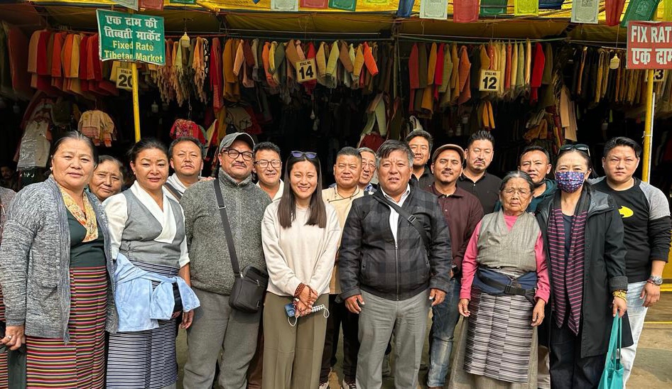 Tibparliament's tweet photo. Parliamentarians Tsering Lhamo and Tenzin Choezin, on 25th and 26th of Dec, paid their obeisance at the Sarnath stupa and monasteries in Varanasi. They visited and Spoke at the Central Institute of Higher Tibetan Studies (CIHTS) and Tibetan market of Varanasi. https://t.co/X4KsxyHYox