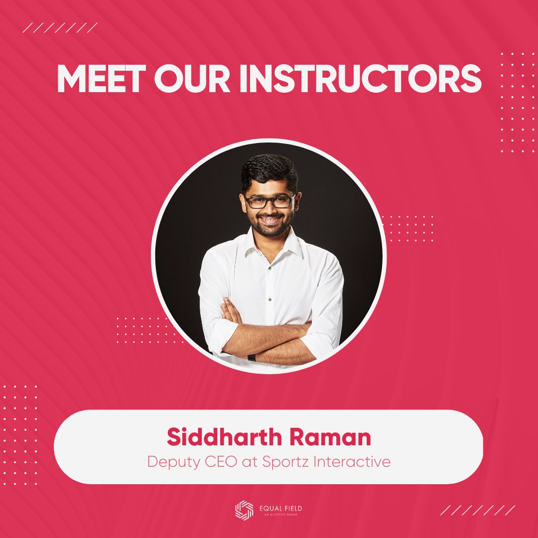 learnwithEF's tweet photo. Siddharth Raman is Deputy CEO at Sportz Interactive, a sports fan engagement solutions firm in the digital space. SI’s client roster includes FIFA, Star Sports, Google, IPL and PKL franchises, Facebook, Microsoft, Amazon and Hotstar to name a few. 

#equalfield #learnfromthebest https://t.co/7HWDF9ROmx