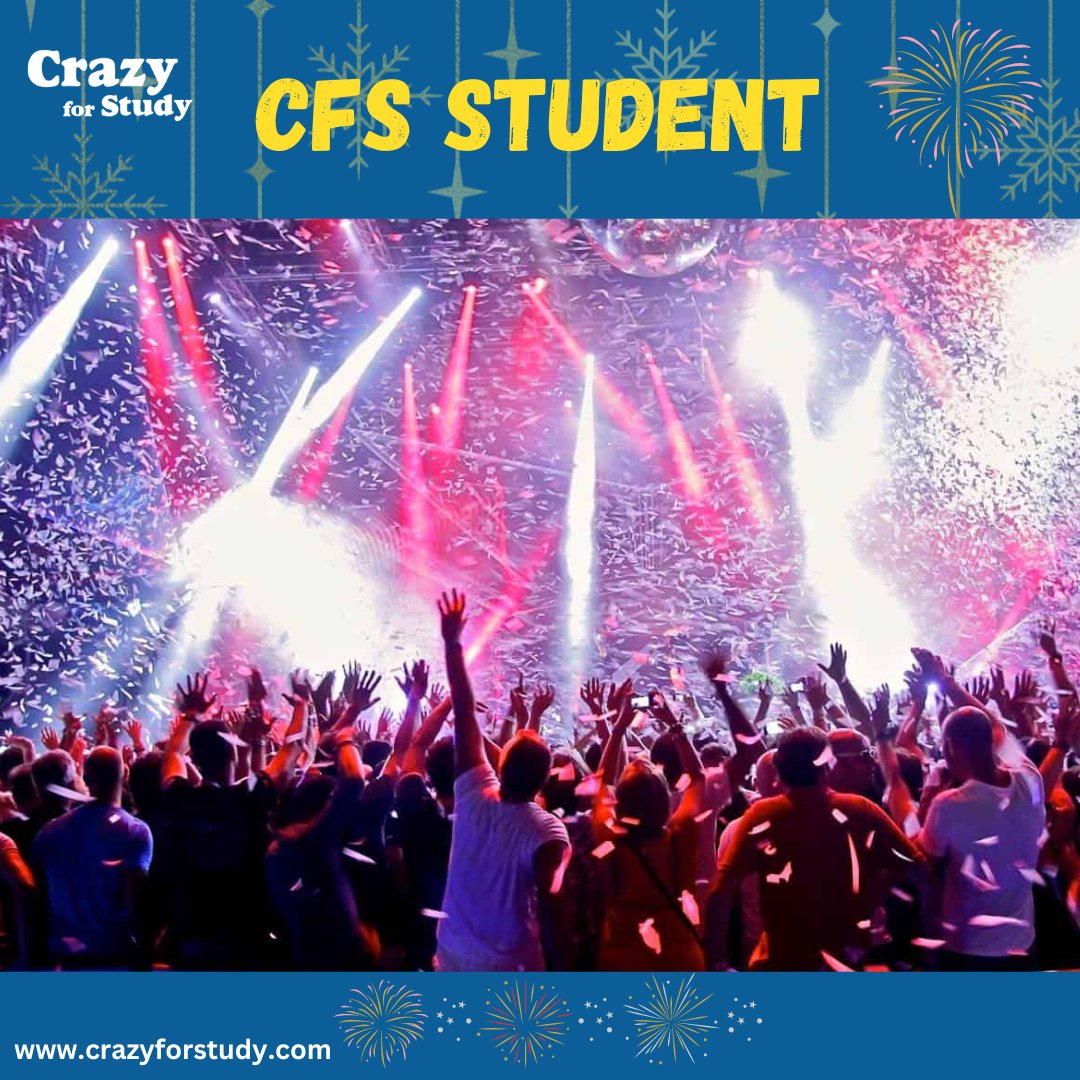 CrazyForStudy1's tweet image. Let&apos;s celebrate this new year in a different style with CFS, free from all the loads of academics and get loaded with too much fun🎉🎉
.
.
.
.
.
#newyear #newyear2023 #newyearparty #newyearcake #party #enjoylife #chillvibes #happy #thursdayvibes  #mood #vibes #thursdaymorning