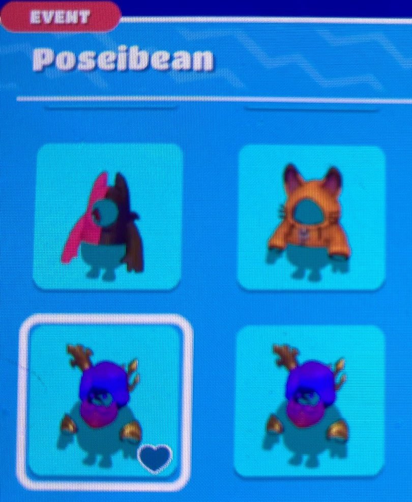 So does anyone else have 2 poseibeans? 😂🧜‍♀️