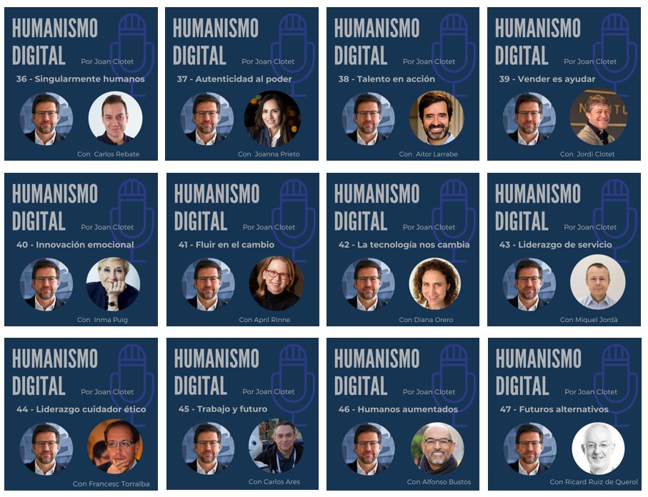 ¡ Qué gran año de conversaciones y aprendizaje !
Mil gracias a los que seguís el #podcast #HumanismoDigital y a los protagonistas en 2022 por sus reflexiones y aportación de valor.
¡ Feliz año con buenas conversaciones para tod_s !
bit.ly/2WEuADs