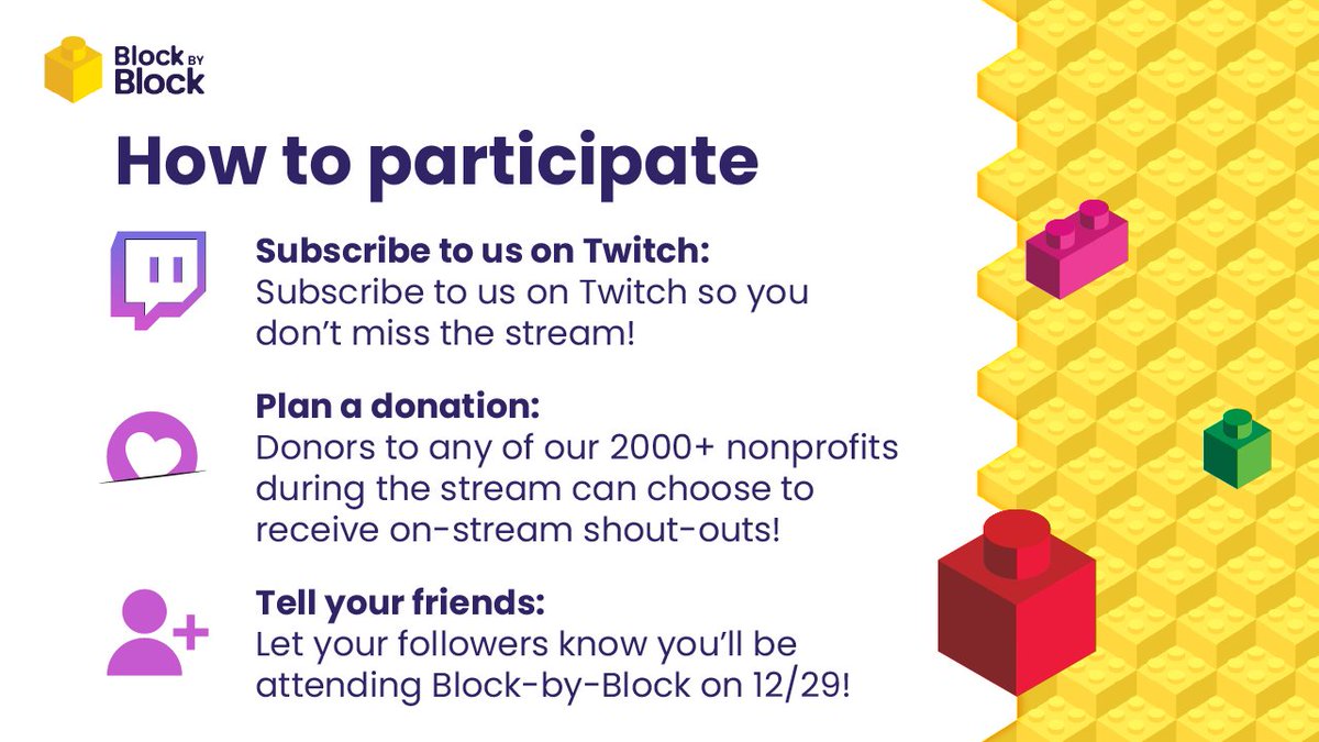TheGivingBlock's tweet image. Our Block-by-Block 24-hour fundraising livestream is TODAY at 7:00 PM EST! 

FOLLOW us on Twitch: bit.ly/3C3yBpB