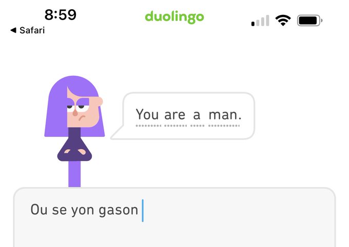 Duolingo transphobic 😭😭 https://t.co/a2zhYSGzA4