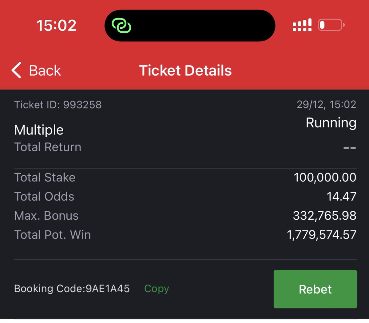 SPORTYBET ❤️

9AE1A45  15 ODDS🔞

Join for more👉🏿 t.me/+HiQyOKNWeLk3Y…