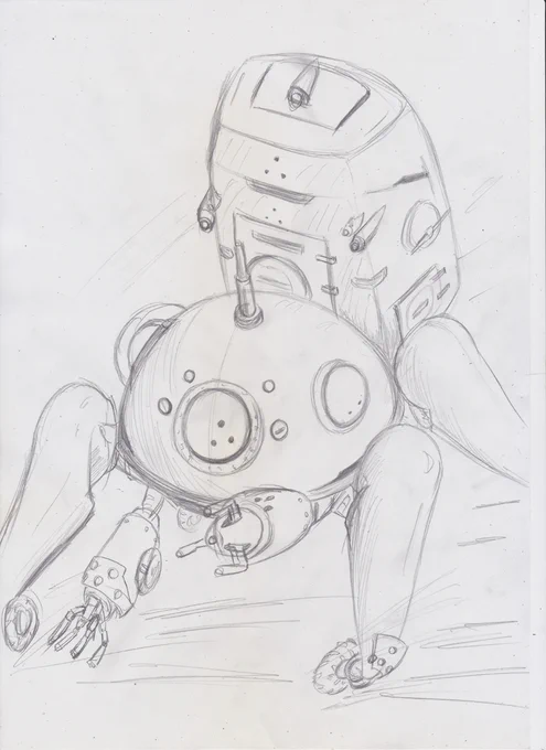 #なめこイラスト非常にレアであるところのなめこのメカ絵 
