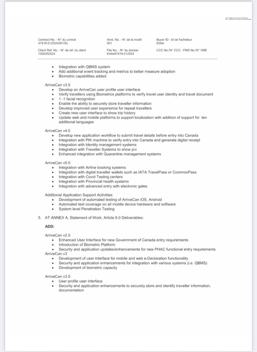 RealAndyLeeShow's tweet image. How far was the Public Health Agency of Canada willing to descend into bio-authoritarianism using ArriveCAN?

All the way.

Future app versions were to use biometrics, facial recognition, and have “enhanced integration” with COVID test centres and “quarantine management systems.”