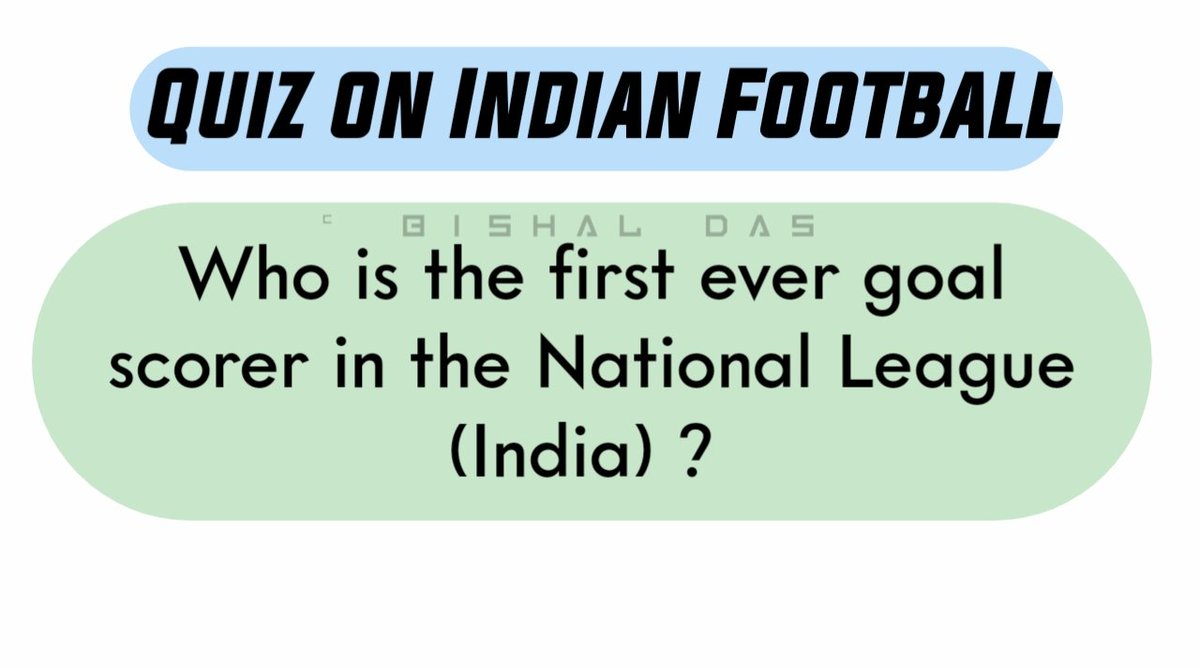 bisaldas004's tweet photo. Quiz Time:

Question No 2:

#Indianfootball #ileague @BluePilgrims https://t.co/iDwfQqHIaH
