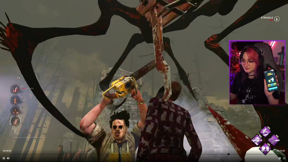 Getting face camped by a Leather face while playing the hit asymmetrical horror game Dead by Daylight? 
Cry ❌
Get a 7 day streak on <a href="/duolingo/">Duolingo</a> ✔️