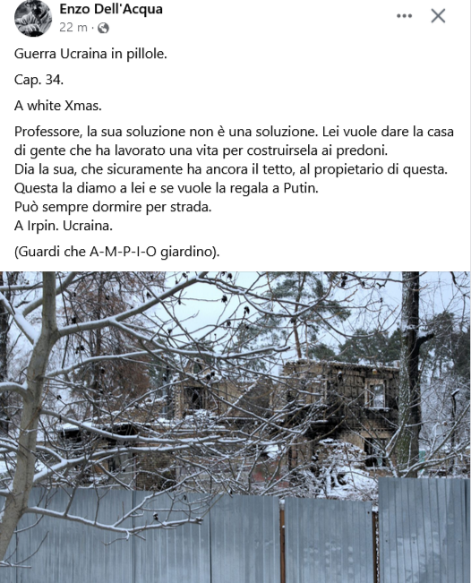 nakasha7899's tweet photo. #RussiaIsCollapsing #RussiaIsATerroristState
Caro professore #Ampio https://t.co/qBLwC43TzI