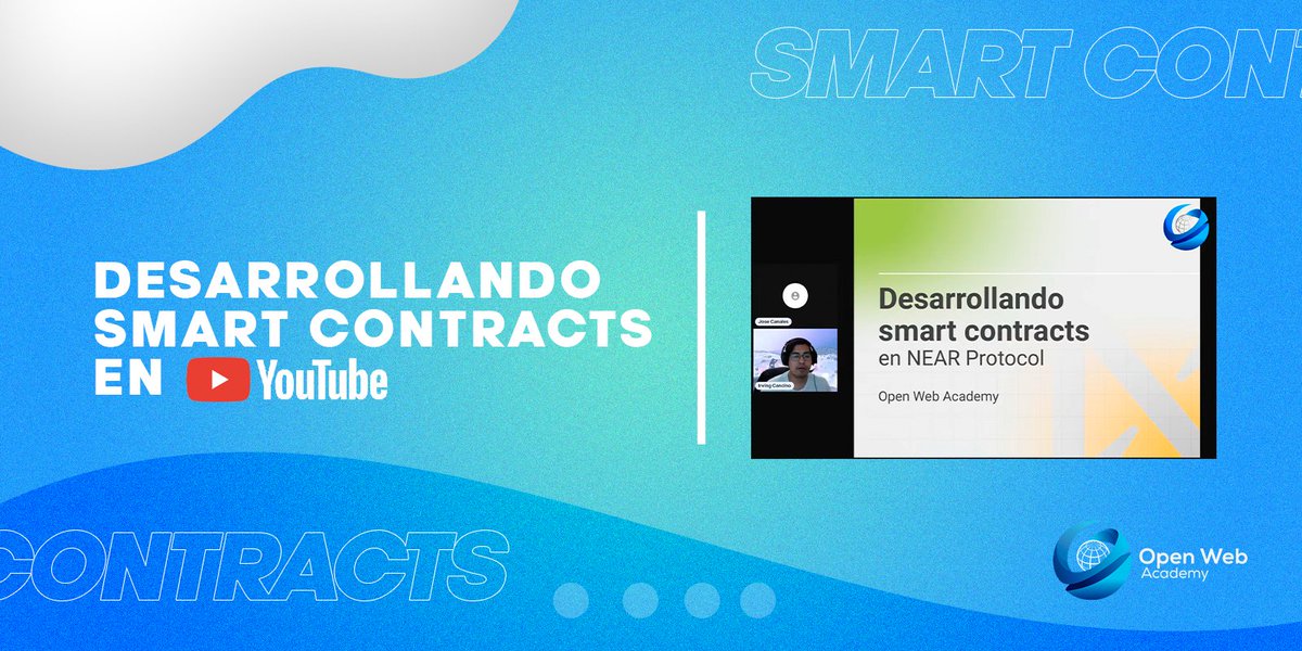 openwebacademy_'s tweet image. 🎓APRENDE CON #OPENWEBACADEMY 🌟
▶ Puedes ver el video completo de &quot;Desarrollando Smart Contracts en #NEARProtocol&quot; en Youtube ahora mismo!! youtube.com/watch?v=qvKBRG…

#CRYPTO #Blockcahin #technology #desarrolladores #smartcontracts