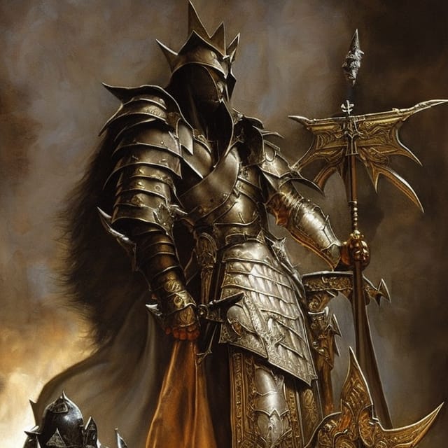 AI_introvert's tweet photo. "King - made with @NightCafeStudio
https://t.co/xOMW5fQwzP
#aiart #nightcafe #digitalart #king #axe #platearmor https://t.co/2zKWjv00g4
