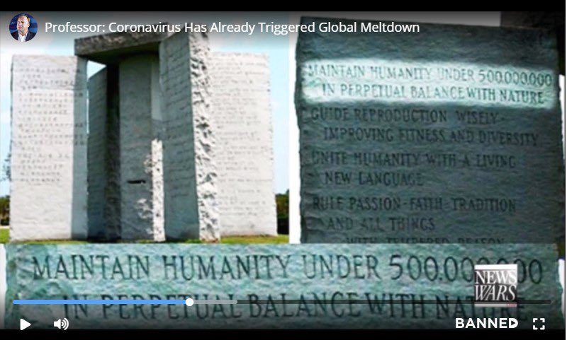 Sjgeiger5's tweet photo. @ScottAdamsSays The Georgia Guidestones gave birth to world population reduction.
I read reports that these stones were recently knocked down. https://t.co/Fa8cHN7xZa