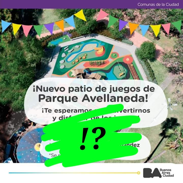 MtycParque's tweet image. 🚩Ante la inauguración de… sin participación de la Mesa de Trabajo y Consenso #parqueavellaneda esperamos que durante el 2023 se pueda efectivizar la gestión asociada y la planificación participativa cumpliendo así la #ley1153.