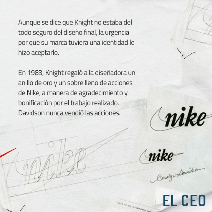 EL CEO on Twitter: diseño logotipo de #Nike solo 35 dólares ¿Cuál es su historia? / Twitter