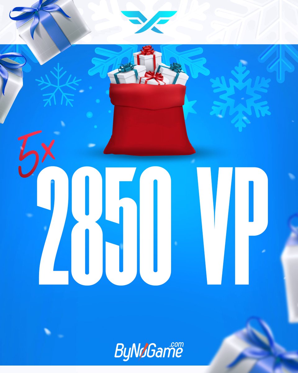 Yeni yıla özel @ByNoGame sponsorluğunda 5 kişiye 2850 VP hediye ediyorum. ☃

🔷 Beni, @ByNoGame'i ve <a href="/firefluxesports/">Fire Flux Esports</a>'u takip et! 
🔷 Bu tweet'i RT et!

📅 Son katılım tarihi: 05.01.2023