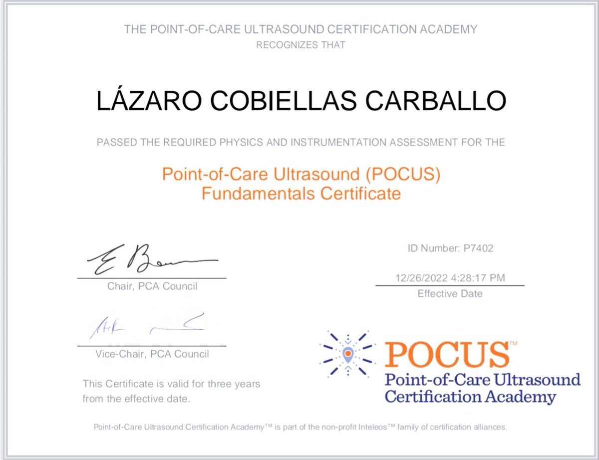 LazaroIbrain's tweet photo. Even if you are practicing #POCUS every day, you will benefit with the #POCUSAcademy Certificate Fundamentals, it is great 😃
https://t.co/gRPoC7GyPg https://t.co/QglF2lJc6Z