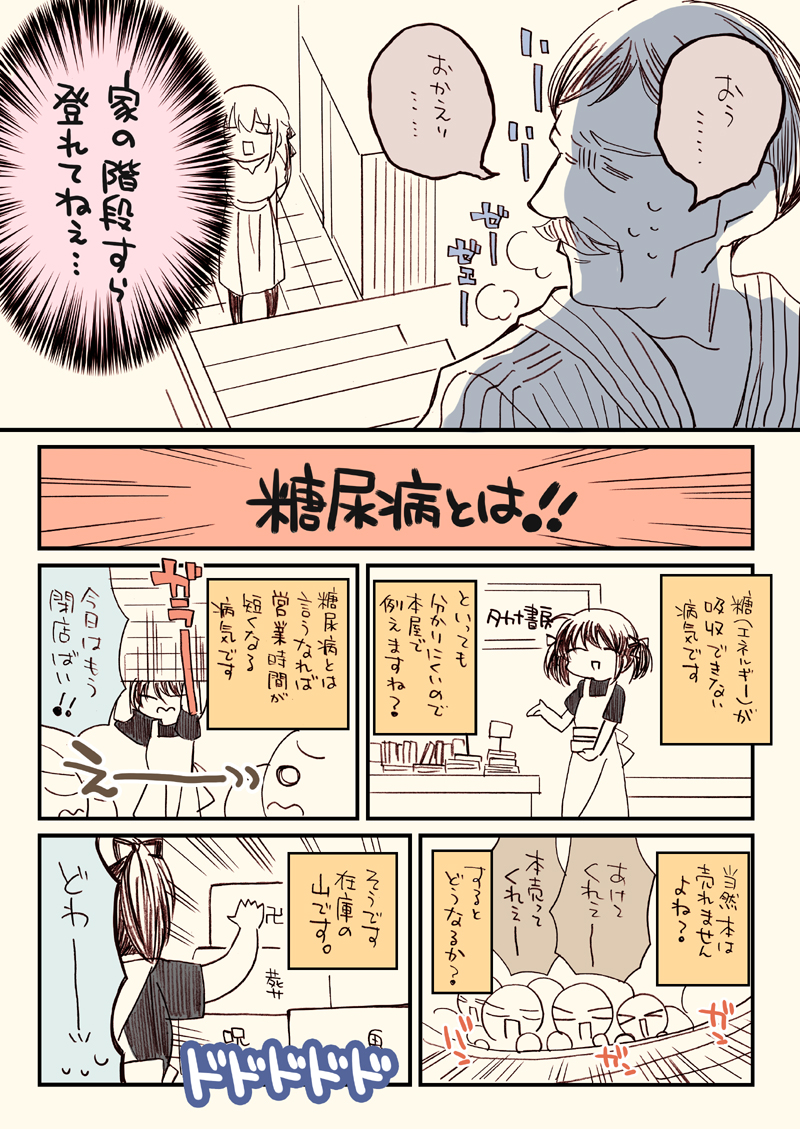 おとんが透析から逃げた話。500円(1/4) 