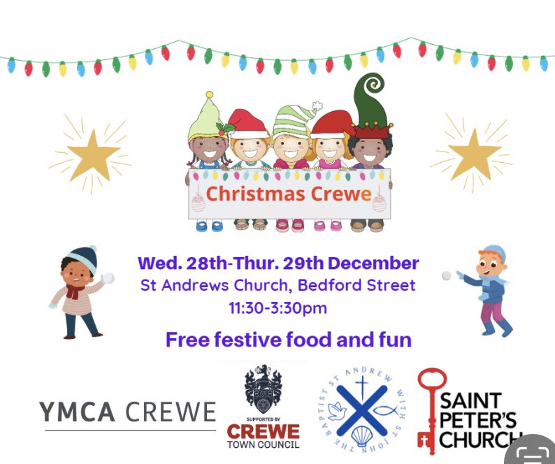 Local families welcome 🤗 🎄🎄 #Crewe @BecxH82 @we_crewe @CreweNub @lovecrewe @ymcacrewe