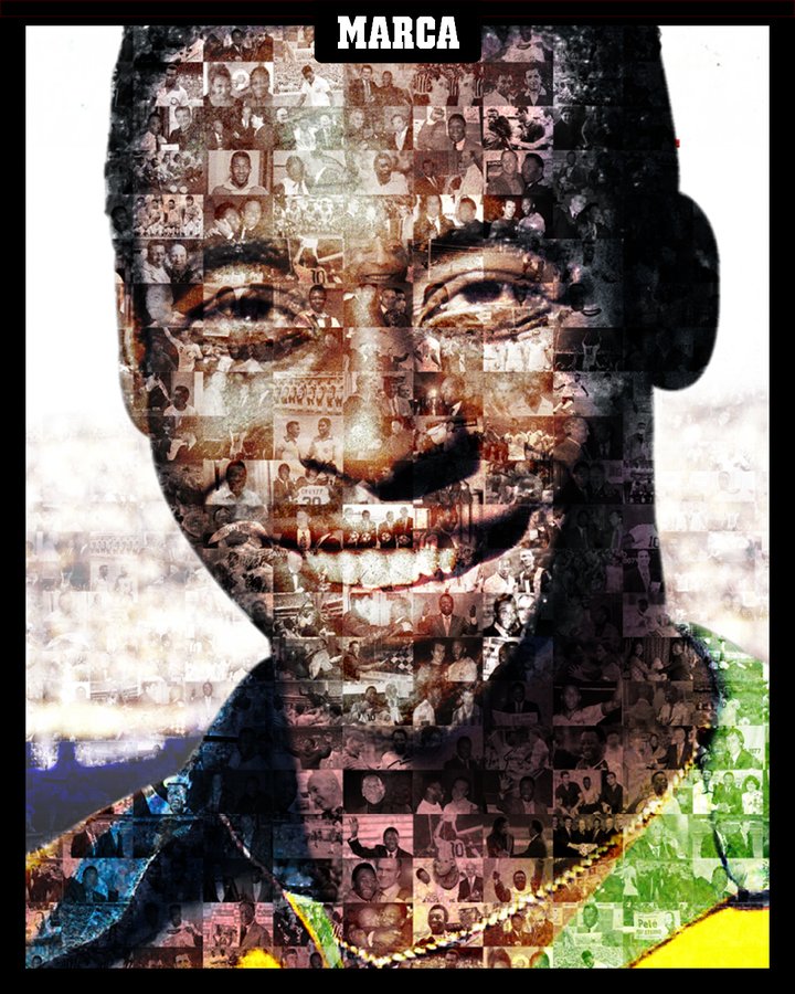 marca's tweet image. Todo lo que hemos visto en el fútbol ya lo hizo #Pelé 🎩