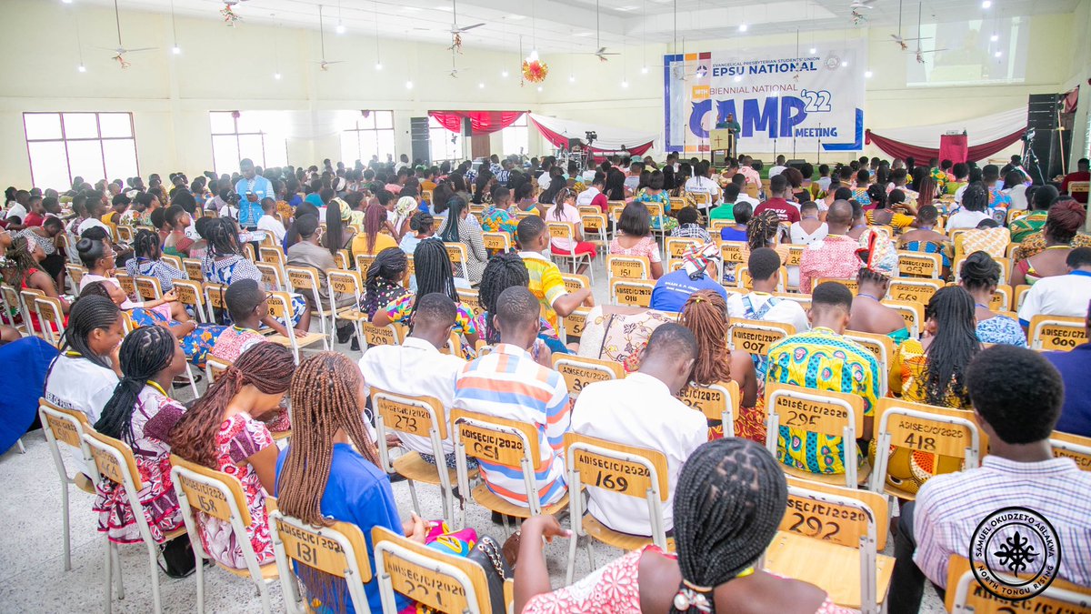 S_OkudzetoAblak's tweet photo. Had an amazing time as Guest Speaker at the Evangelical Presbyterian Students’ Union Camp in Adidome earlier today.

Great guys with outstanding prospects for Church and Nation. 

May EPSU help guarantee another 175 years of positive impact. https://t.co/ZrKt8AZoqu