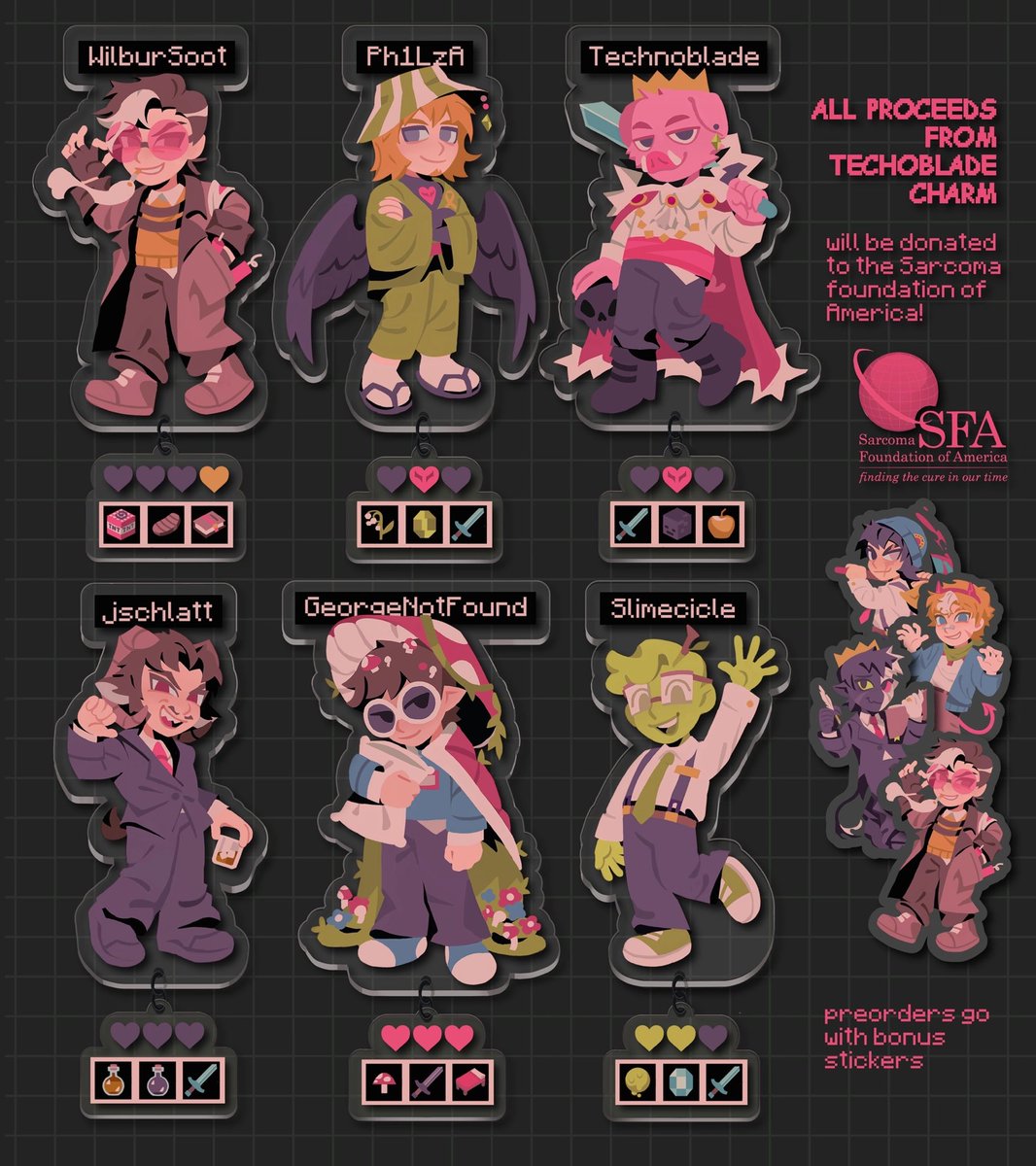 polukhina_sonya's tweet image. 𝗗𝗿𝗲𝗮𝗺 𝗦𝗠𝗣 𝗖𝗵𝗮𝗿𝗺 𝗦𝗲𝗿𝗶𝗲𝘀 𝗣𝗥𝗘⊘𝗥𝗗𝗘𝗥
✦ linked clear acrylic charms
✦ Pre0rder period is Dec 29th - Jan 29th
✦ Pre0rders go with bonus stickers
🔗 𝗯𝗲𝗹𝗼𝘄! RT very appreciated 💕
#dsmp #dsmpfanart