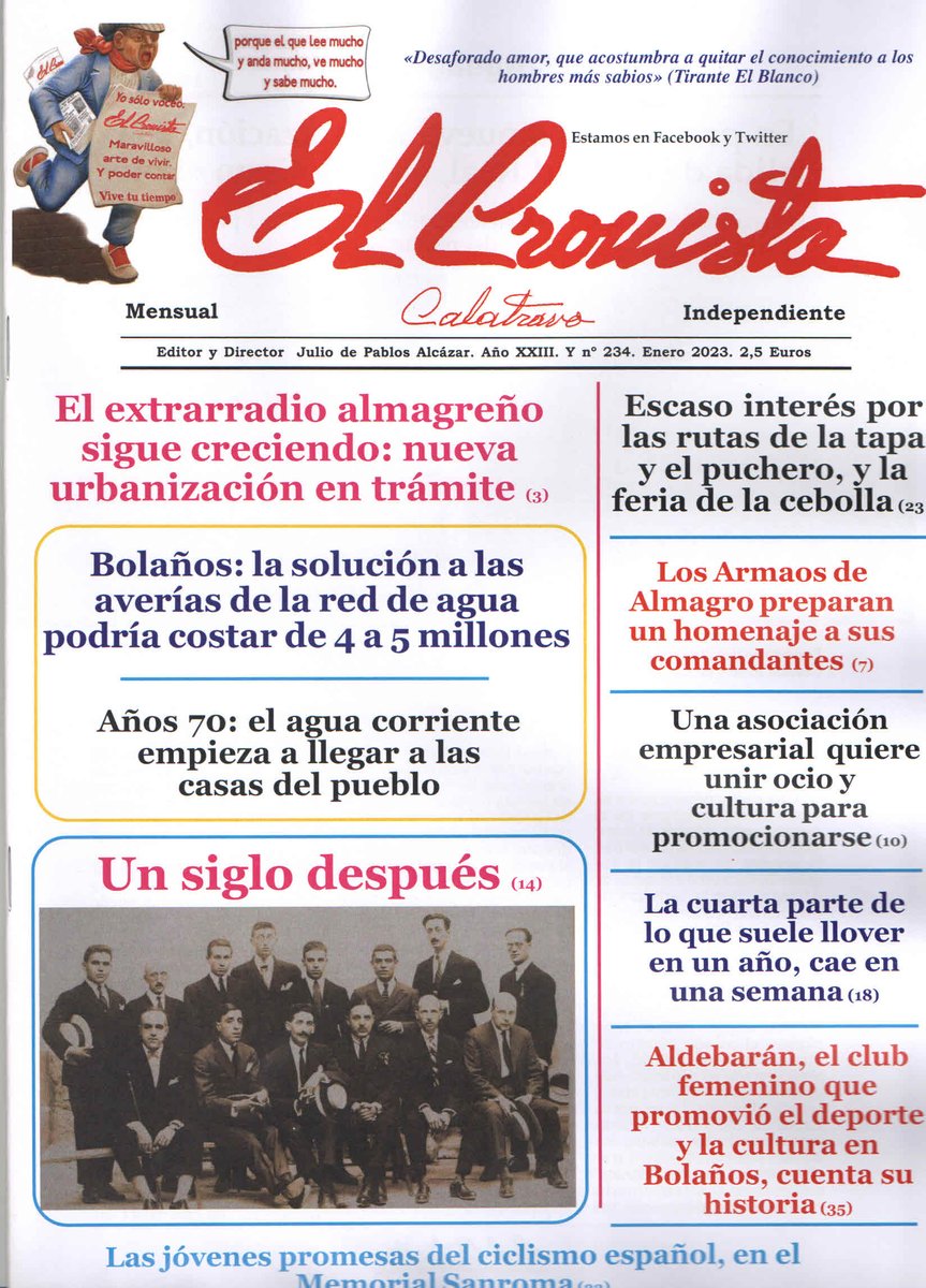 Disculpen que este mes no nos entretengamos en el texto con que anunciamos un nuevo número. Es que, dentro de muy poco, el equipo de los Siete Redactores Contadores de Historias celebramos nuestra cena de Navidad. Y don Alonso nos ha dicho que, a los postres, tomará la palabra.