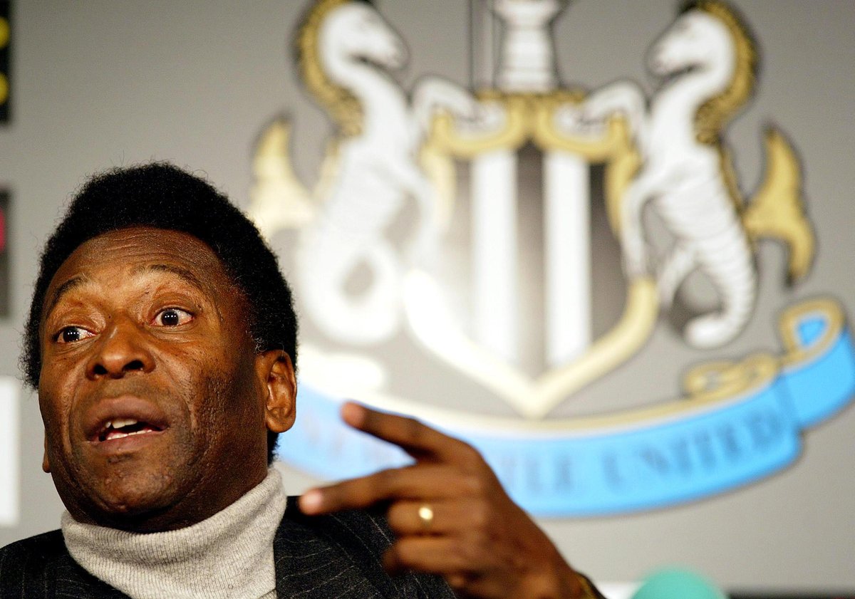 NUFC's tweet image. One of the greatest of all time. 🇧🇷

Rest in peace, Pelé. 🖤🤍