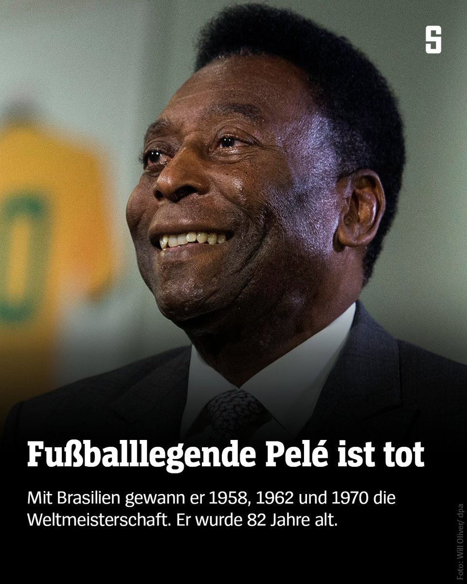 derspiegel's tweet photo. #Pelé gilt bis heute als einer der größten Fußballer aller Zeiten: Nun ist er laut seiner Tochter im Albert-Einstein-Krankenhaus von São Paulo an Krebs gestorben. Er wurde 82 Jahre alt. https://t.co/Of5OjlQ6zY https://t.co/iEBqKuL1Wx