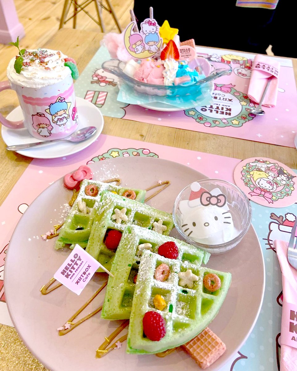 artbox_cafe's tweet image. When your attire matches flawlessly with the decor.. @eventhugzcry really understood the assignment 🥹🔥
There's just a couple more days left to try our special festive dishes ~ visit artboxcafe.co.uk for bookings and New Year opening hours 🎄🏃‍♀️
#ARTBOXCafe #HelloKittyCafe