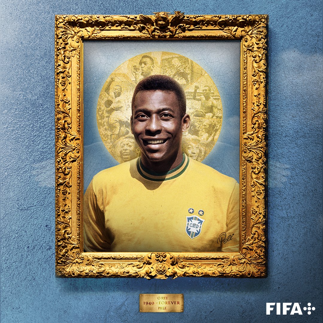 FIFAWorldCup's tweet photo. Rest in peace, Pele ❤️
