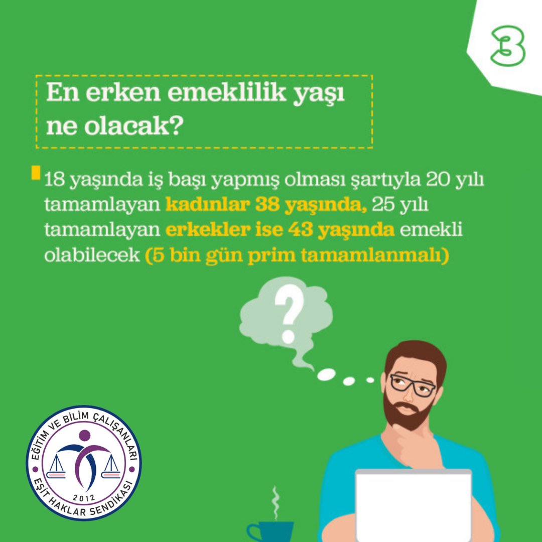 zinnetozaydin's tweet photo. Altı soruda EYT için merak edilenler. ++

#EYTliler https://t.co/MdEJeF1ety