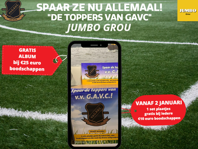 Echt gaaf! Nu verkrijgbaar bij #Jumbo #Grou: Het voetbalplaatjesalbum van #GAVC. Vanaf 25 euro boodschappen kun jij jouw persoonlijke exemplaar ophalen bij de servicebalie! LET OP: voetbalplaatjes zijn vanaf 2 januari beschikbaar bij iedere 10 euro aan boodschappen.<a href="/JumboGrou/">Jumbo Grou</a>