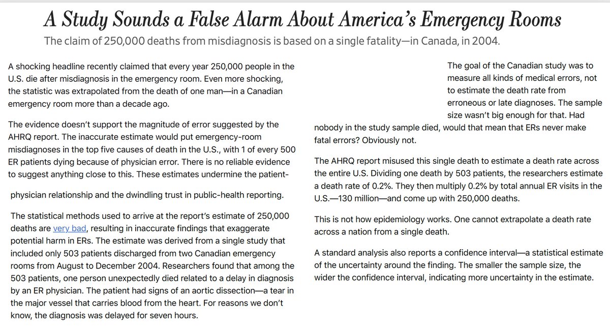 EricTopol's tweet photo. "This is not how epidemiology works. One cannot extrapolate a death rate across a nation from a single death." —@kmpanthagani 
https://t.co/Le7cUb4nlI https://t.co/KQWzZkN4hY