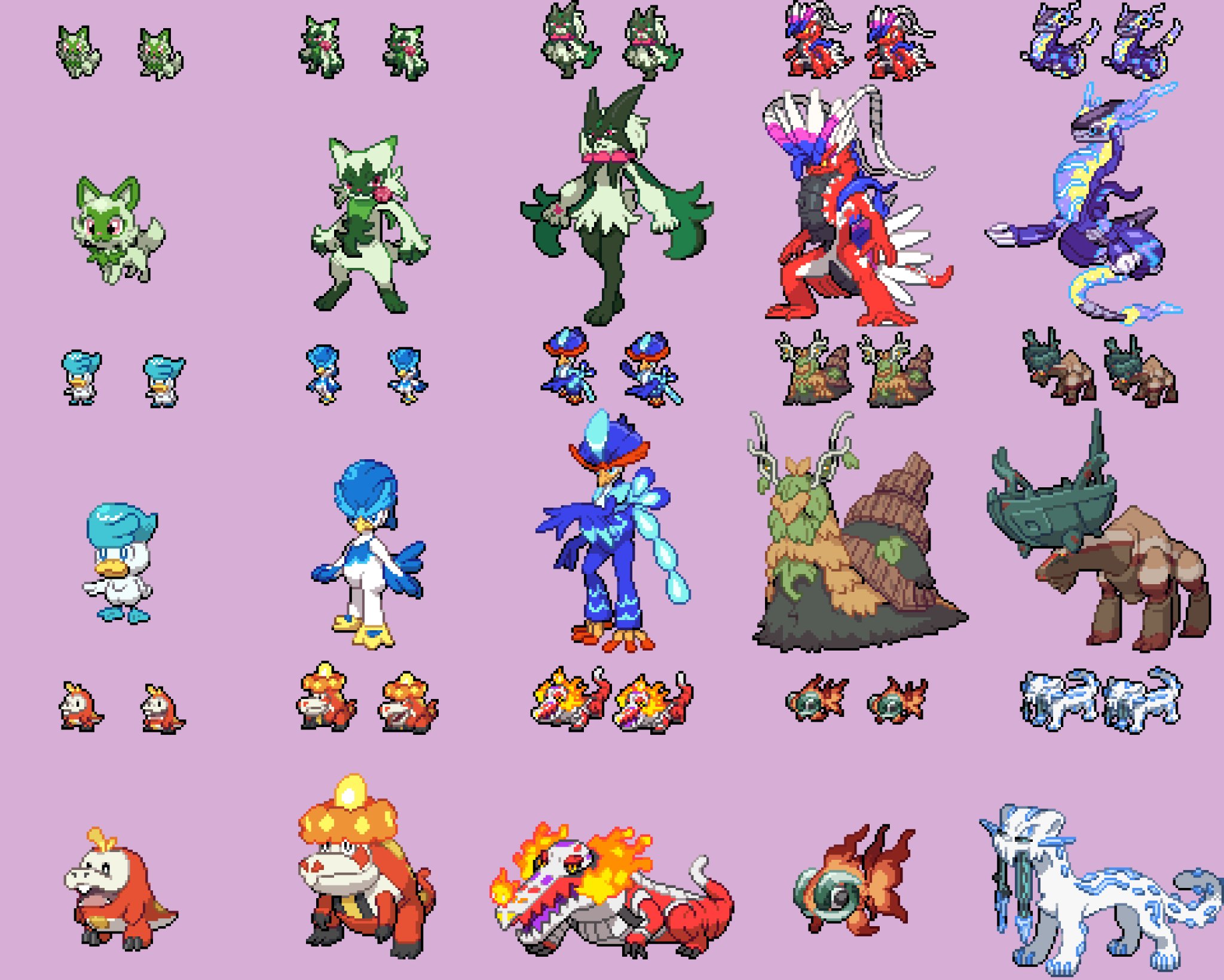 All Pokemon Scarlet and Violet Style Sprite Icons Leaked Online