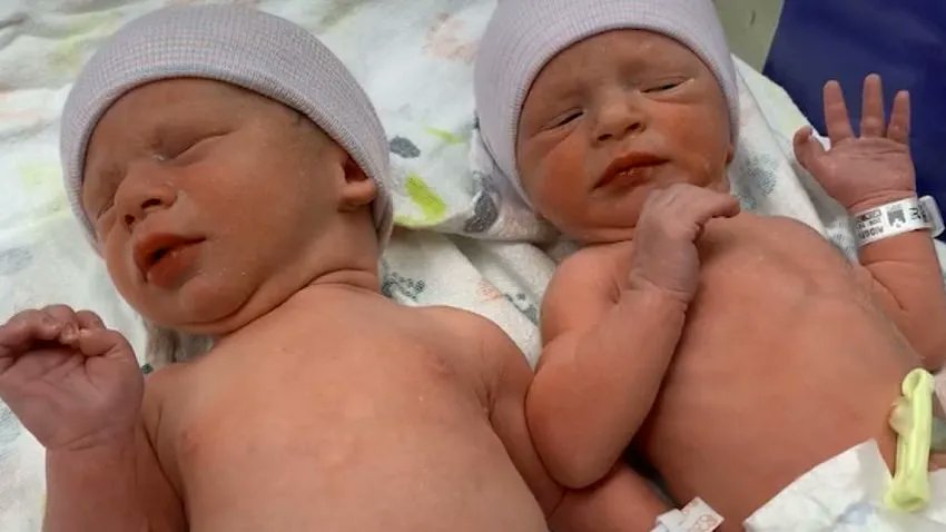Parents welcome twins from embryos frozen 30 years ago #embryodonation #frozen #record #storage buff.ly/3TXVVLQ
